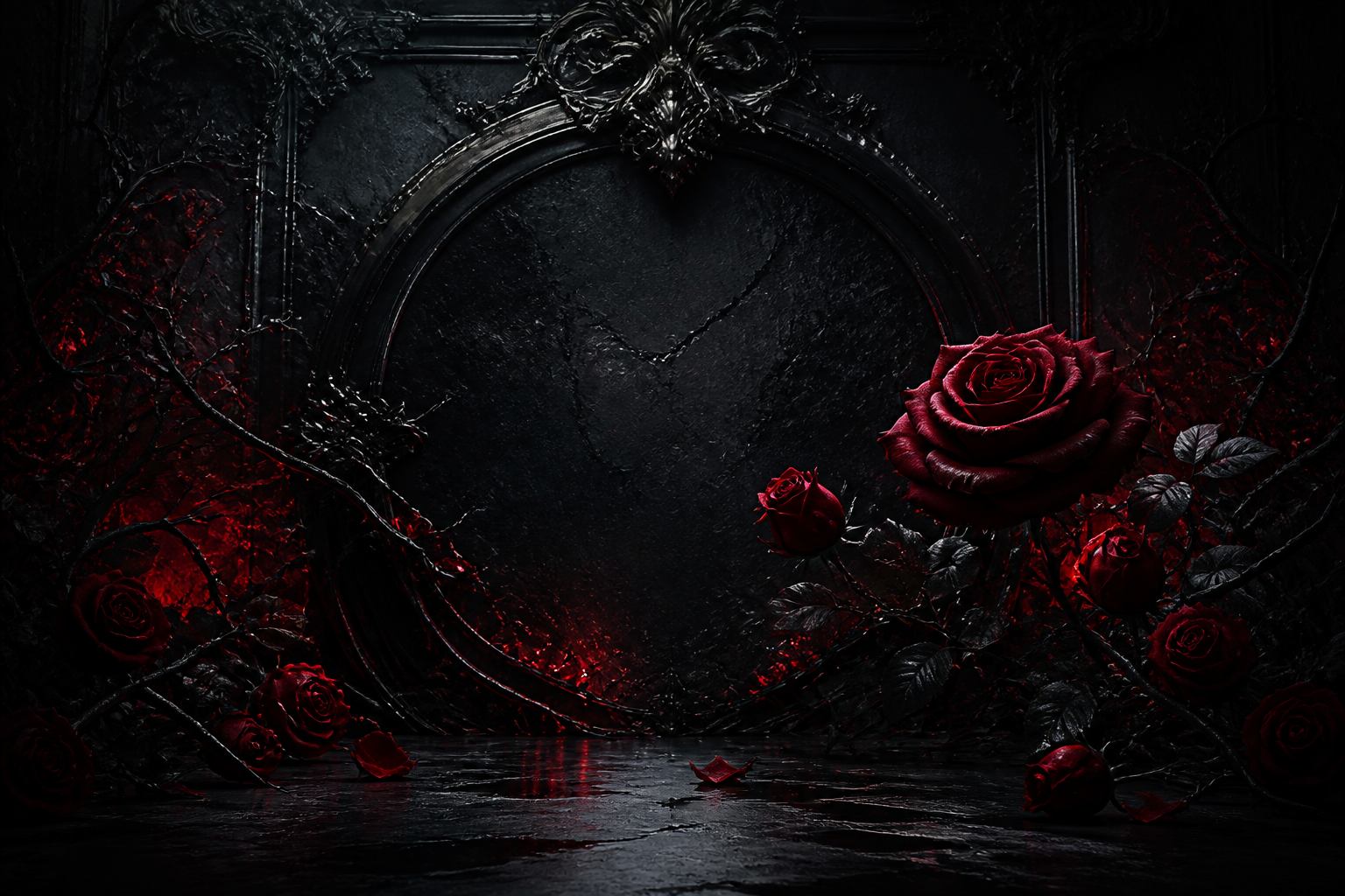 Gothic luxury agency atmosphere